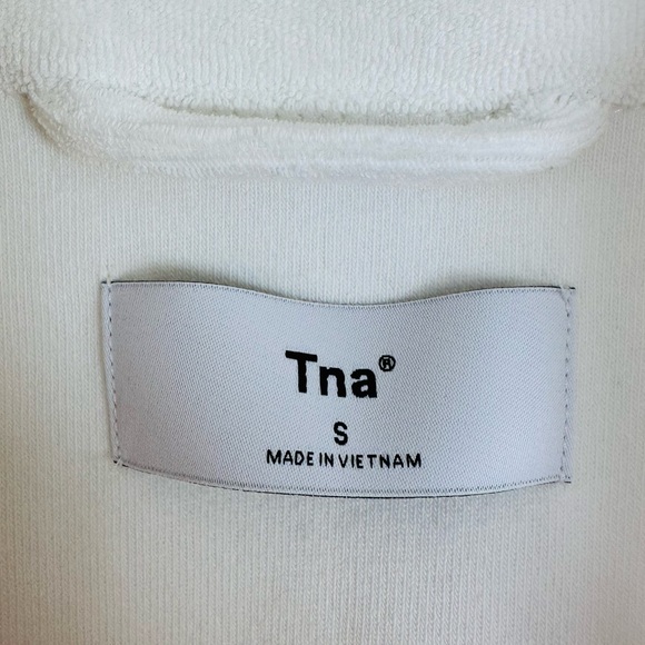 Aritzia Tna Newcastle Shirt Terrycloth polo button down short sleeve - Picture 9 of 10